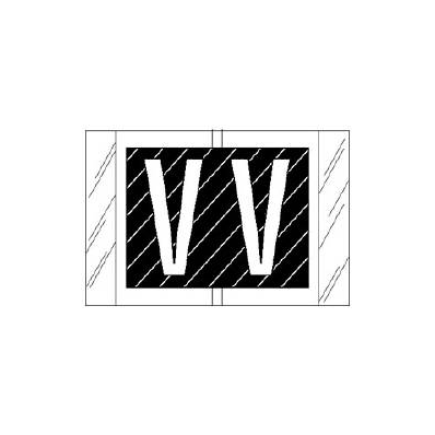 Chart Label Tab V|V Black / White Stripe 1