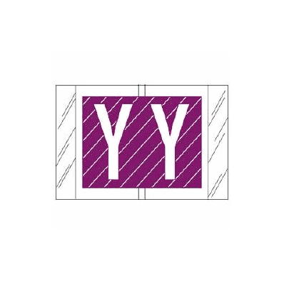 Chart Label Tab Y|Y Purple / White Stripe 1