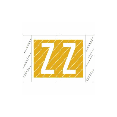 Chart Label Tab Z|Z Yellow / White Stripe 1