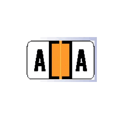 Chart Label W-1100 Series Tab A-z 15/16 X 1-5