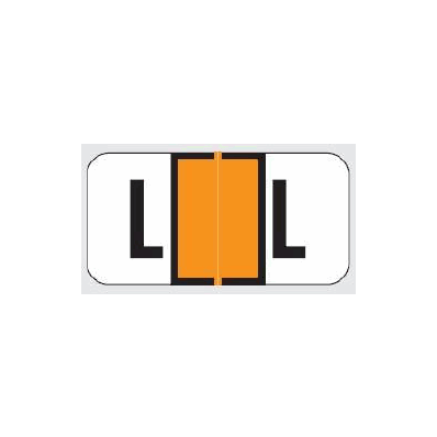 Chart Label W-2120 Series Tab L|L Orange 1-