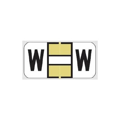 Chart Label W-2120 Series Tab W | W Gold, Whi