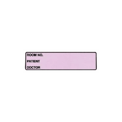 Chart Label Wide-trak Patient Information Roo