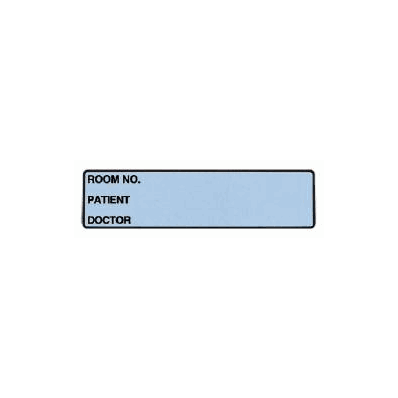 Chart Label Wide-trak Patient Information Roo