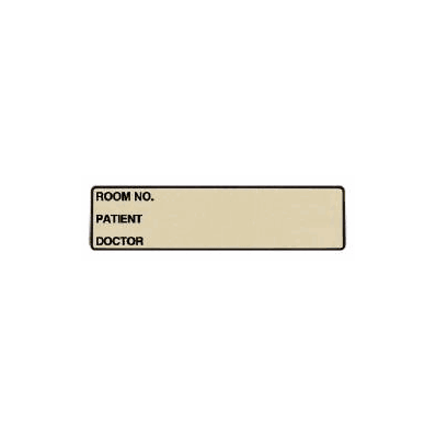Chart Label Wide-trak Patient Information Roo