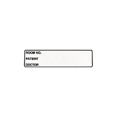 Chart Label Wide-trak Patient Information Roo