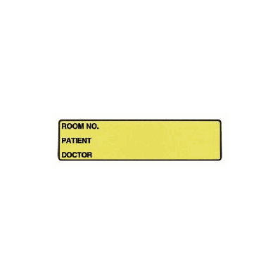 Chart Label Wide-trak Patient Information Roo