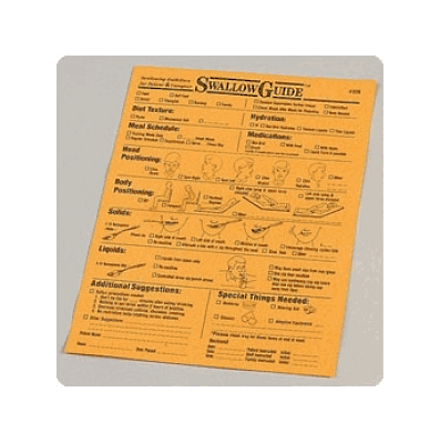 Chart, Swallowguide, 8.5"X11" - Medline