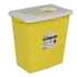 18 Gallon Chemotherapy Waste Container, 	Yellow Base / White Lid, Free Standing Locking Lid Vertical Entry Nestable Waste Can Style, sold as 5/Case by SharpSafety, Cardinal 8939 <br><br><font color="red"><b>BACK TO THE PRODUCT TABLE, <a href="https://www.aaawholesalecompany.com/needles-and-syringes-sharps-collectors-18-gallon-waste-containers.html">CLICK HERE</a></b></font>
