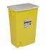 18 Gallon Chemotherapy Waste Container, 	Yellow Base / White Lid, Horizontal Entry Nestable Waste Can Style, sold as 5/Case by SharpSafety, Cardinal 8989 <br><br><font color="red"><b>BACK TO THE PRODUCT TABLE, <a href="https://www.aaawholesalecompany.com/needles-and-syringes-sharps-collectors-18-gallon-waste-containers.html">CLICK HERE</a></b></font>