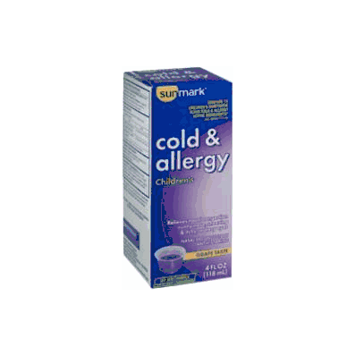 Childrens Cold And Allergy Relief Liquid Sunm