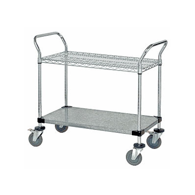 Chrome Wire Utility Carts - Cart, Util, Chrm,