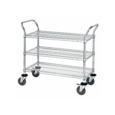 Chrome Wire Utility Carts - Cart, Utility, Ch
