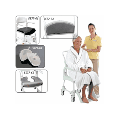 Clean Commode Pan with No Lid - Green, CHAIR SOLD SEPARATE
