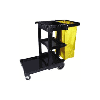 Cleaning Cart With Bag Polypropylene 46 L X 2