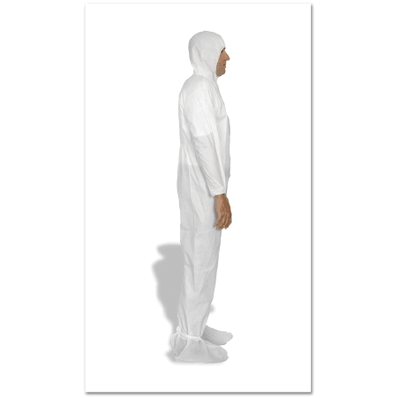 Cleanroom Coverall with Hood and Boot Covers, 3X-Large