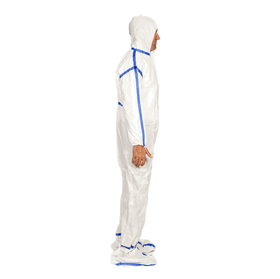 Cleanroom Coverall with Hood and Boot Covers, Small