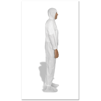 Cleanroom Coverall with Hood and Boot Covers, X-Large