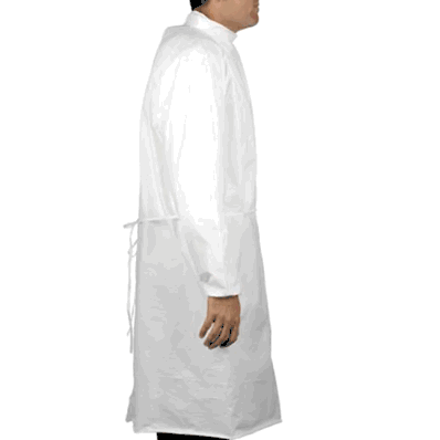 Cleanroom Gown, One Size Fits Most Over-the-Head / Isolation