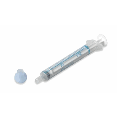 Clear Barrel Oral Syringe, 1 mL, 0.1 mL and Tsp Increments, 500/CS