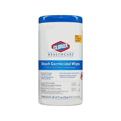Clorox 35309, Surface Disinfectant Wipe, Large Wipes 6.75" x 9", 70 ct/tub