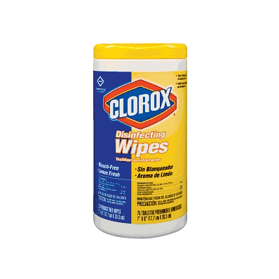 Clorox Disinfecting Wipes, 75 Wipes, Lemon Fresh Scent
