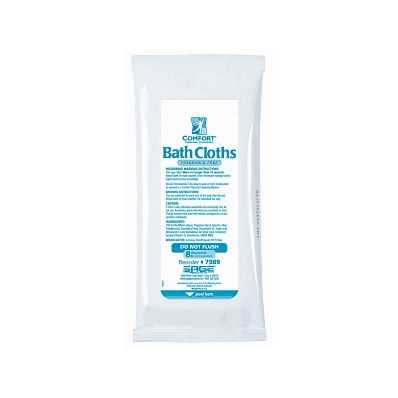 Cloth, Bath, Clean, Ff, 8 Pk - Medline