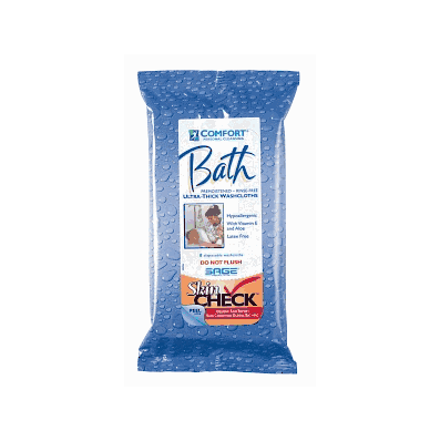 Cloth, Bath, Heavy Wt, Comfort Bath, 8 Pk - M