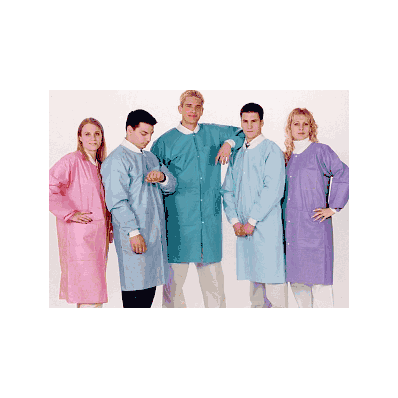 Coat, Lab, Knee, Disp, Blueberry, 2xl - Medli