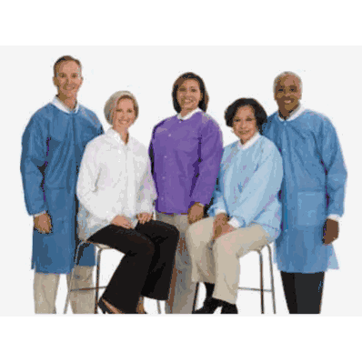Coat, Lab, Knee Lngth, Knit Cllr, Wht, Sm - M
