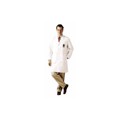 Coat, Lab Ml Twill Lng Slv Wht Sz44 - - Land