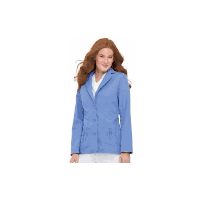 Coat, StafF Lab 3button Fml Ceil Blu Xlg - -