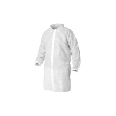 Coat, StafF Lab Ltwt Snap Frnt Wht 3xlg (50/C