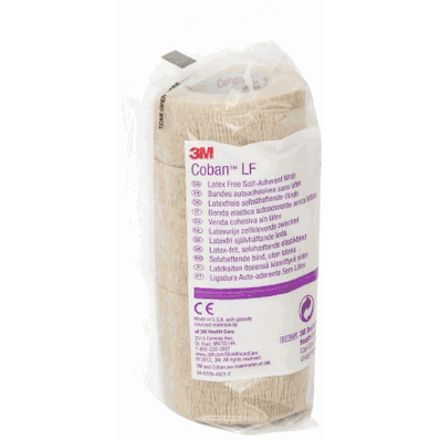Cohesive Bandage, 3" x 5 yard Tan NonSterile