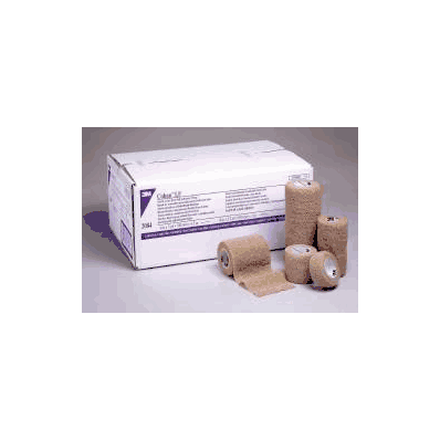 Cohesive Bandage, 4" x 5 yard Tan NonSterile