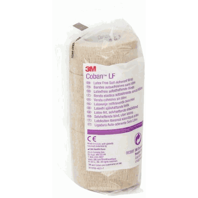 Cohesive Bandage, 6" x 5 yard Tan NonSterile