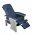 Recliner with TRAY, 3-Position Headrest, color Blueridge, sold as Each by CAL 117 Compliant ComfortEZ, Medline FURN10100BLT