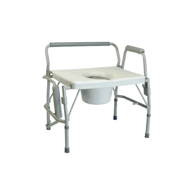 Commode Chair Lumex Stainless Steel Removabl