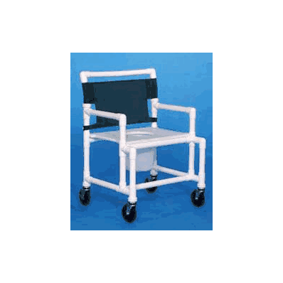Commode Chair Pvc Mesh Back 19 Inch - Chair,