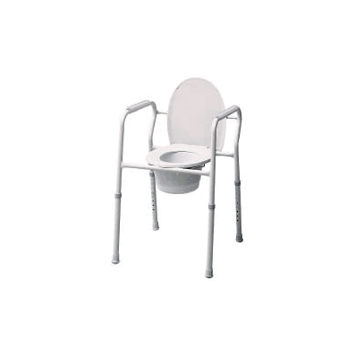 Commode Chair Steel Steel Back Bar 15-1/2 To