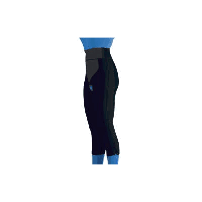 Compression Garment Below Knee Black Medium -