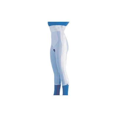 Compression Girdle High Waist, Below Knee Whi
