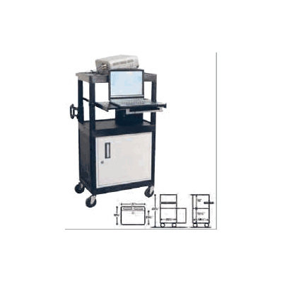 Computer Workstation 18-3/4 X 24 X 44-3/4 Inc