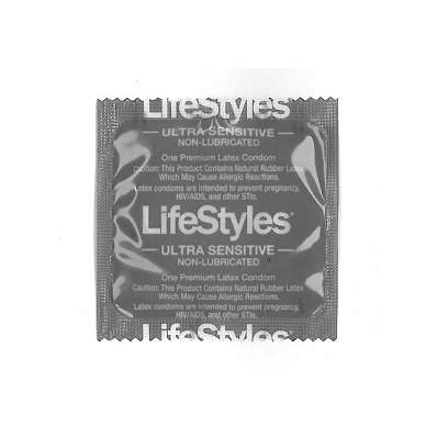 Condom, Non Lubricated, Life Styles, 10 - Med