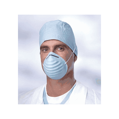 Cone-Style Facemask, with 1 Band, color BLUE