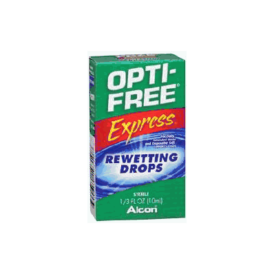 Contact Lens Rewetting Drops Opti Free Expre