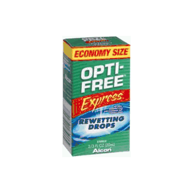 Contact Lens Rewetting Drops Opti Free Expre