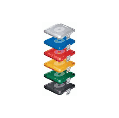 Container Lid 1/2 Size, Blue, Stainless Steel