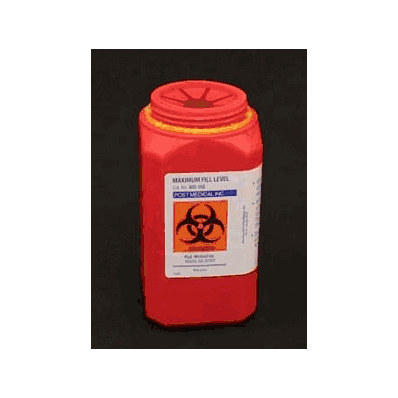 Container, Sharps, 1.5 Qt, Multi Use, Red - M