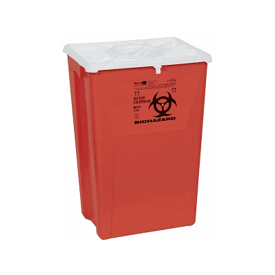 Container, Sharps, 18 Gal, Red, Port, PgiI -